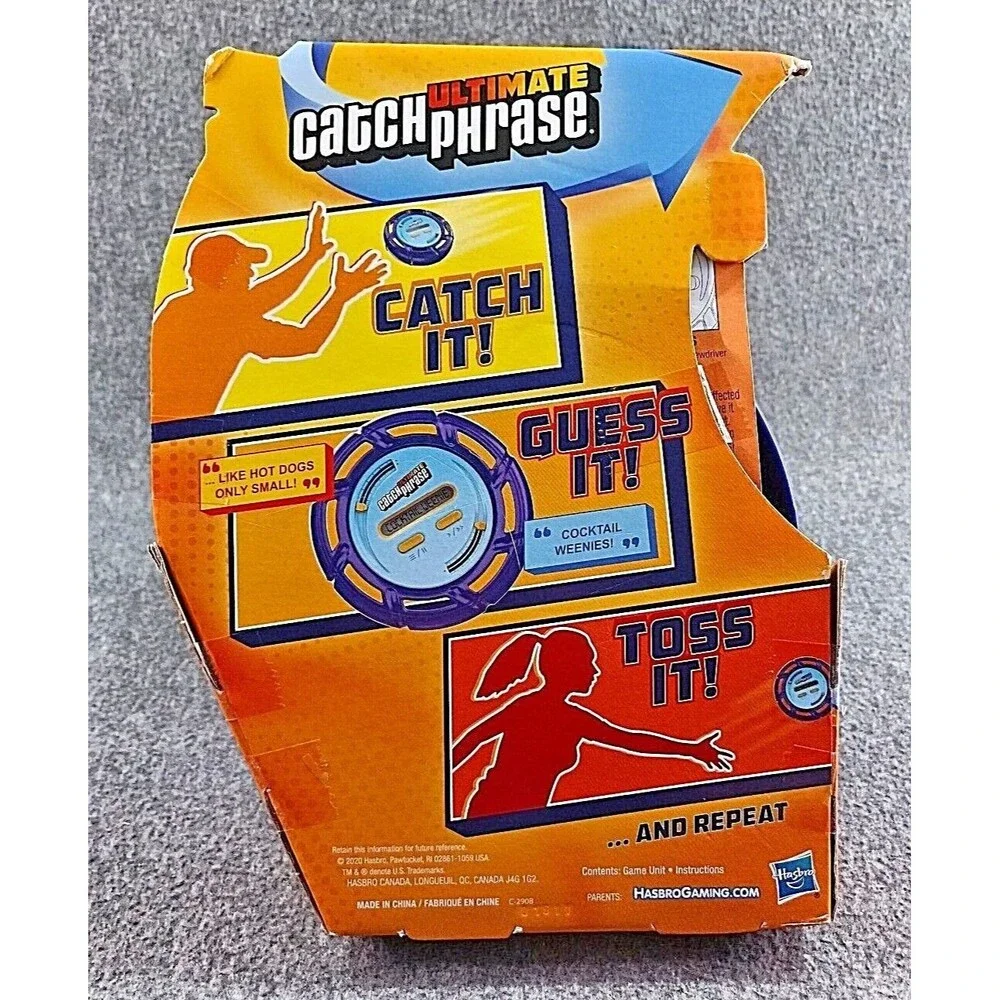 Ultimate Catch Phrase Catch Guess Toss It Game Hasbro Electronic - NEW